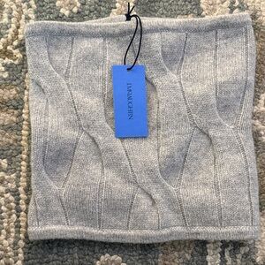 J. McLaughlin Light Gray Cable Knit Neck Warmer